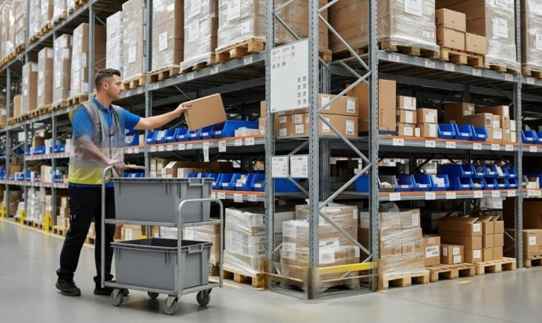 estanterías resistentes en operaciones de picking