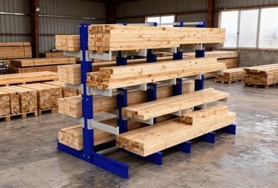 Estantería cantiléver para distribuidoras de madera