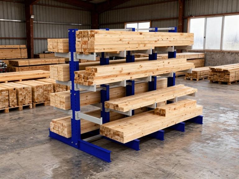 Estantería cantiléver para distribuidoras de madera