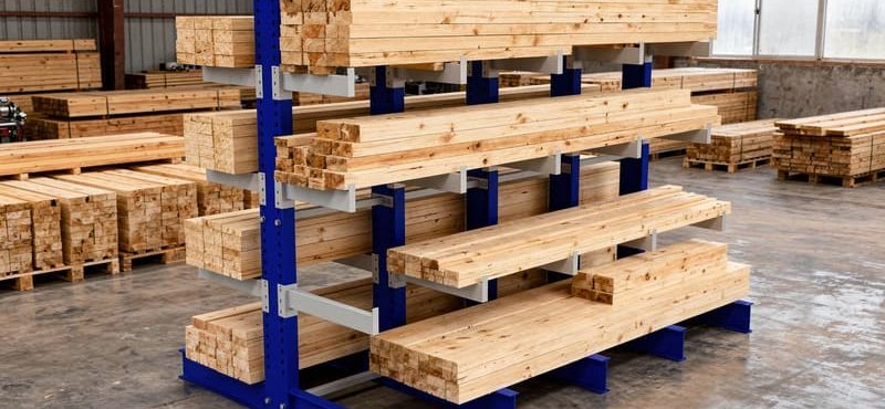 Estantería cantiléver para distribuidoras de madera