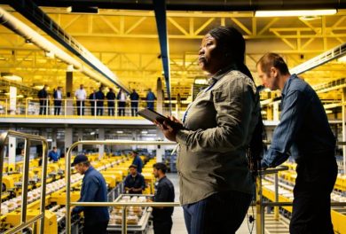 Mezzanine en planta de manufactura